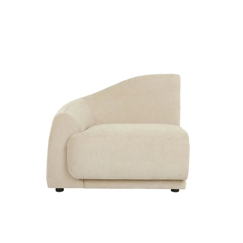 Juno Pebble Left Arm Sofa Soft Wheat