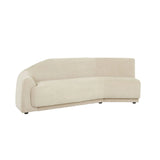 Juno Pebble Left Arm Three Seat Sofa Soft Wheat