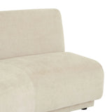 Juno Pebble Left Arm Three Seat Sofa Soft Wheat