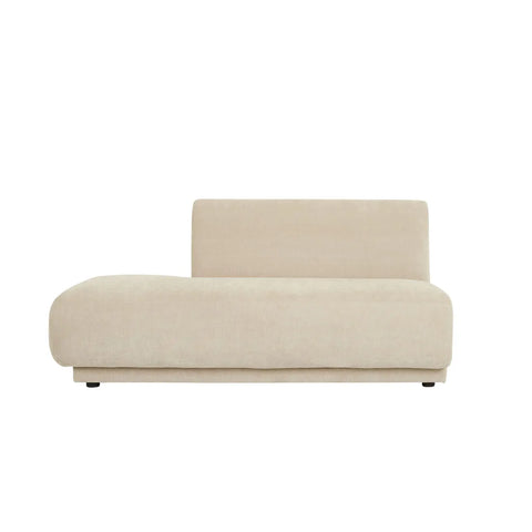 Juno Pebble Left Chaise Soft Wheat