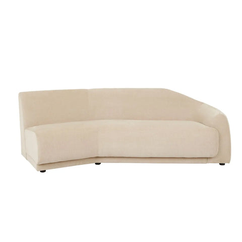 Juno Pebble Right Arm Three Seat Sofa Soft Wheat