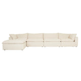 Madrid Retreat Ottoman Oat Linen