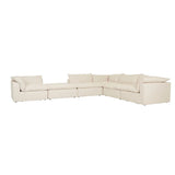 Madrid Retreat Ottoman Oat Linen