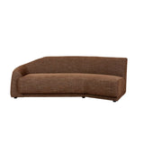 Juno Pebble Left Arm Three Seat Sofa Tawny