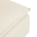 Madrid Retreat Ottoman Oat Linen