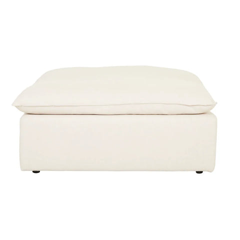 Madrid Retreat Ottoman Oat Linen