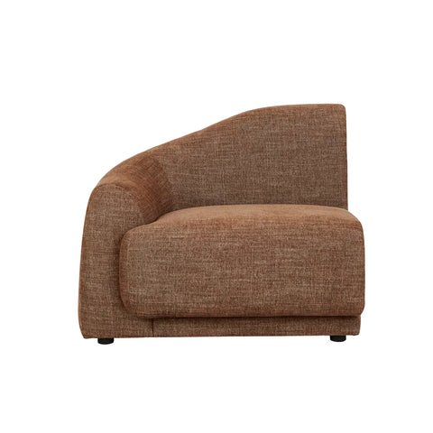 Juno Pebble Left Arm Sofa Tawny