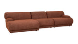 Juno Sierra Right Chaise Sofa Rosewood