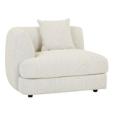 Madrid Curve Left Arm Sofa Grey Speckle