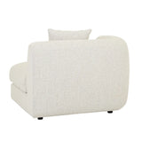 Madrid Curve Left Arm Sofa Grey Speckle