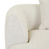 Madrid Curve Left Arm Sofa Grey Speckle