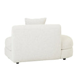 Madrid Curve Left Chaise Sofa Grey Speckle