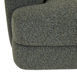 Madrid Curve Left Arm Sofa Green Boucle