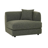 Madrid Curve Right Arm Sofa Green Boucle