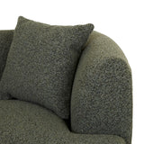 Madrid Curve Right Arm Sofa Green Boucle