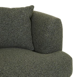 Madrid Curve Right Arm Sofa Green Boucle