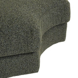Madrid Curve Corner Sofa Green Boucle