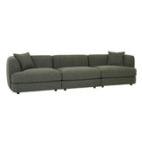 Madrid Curve Right Arm Sofa Green Boucle