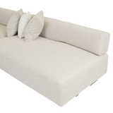 Madrid Edge Left Chaise Set Stone Tweed