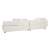 Madrid Edge Left Chaise Set Stone Tweed