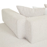 Madrid Edge Left Chaise Set Stone Tweed