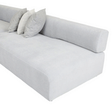 Madrid Edge Left Chaise Set Pearl Blue