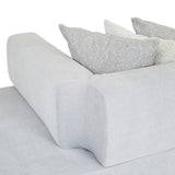 Madrid Edge Left Chaise Set Pearl Blue