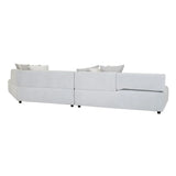 Madrid Edge Right Chaise Set Pearl Blue