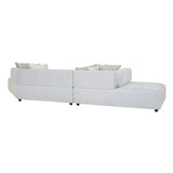 Madrid Edge Right Chaise Set Pearl Blue