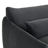Sidney Peak Three Seater Sofa Nocturne Velvet