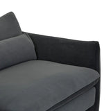 Sidney Peak Three Seater Sofa Nocturne Velvet