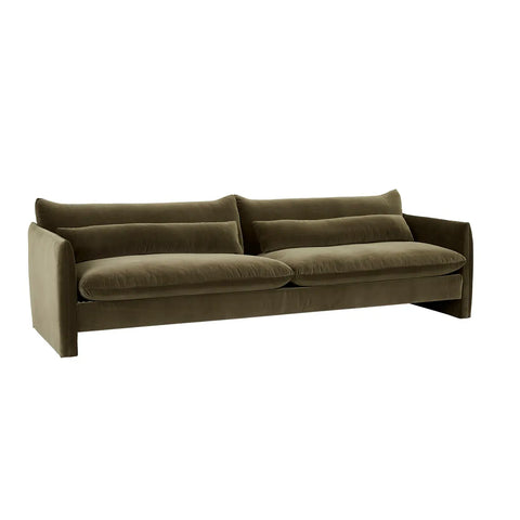 Sidney Peak Four Seater Sofa Caper Velvet