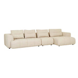 Sidney Tullio Two Seater Right Arm Sofa Natural Speckle