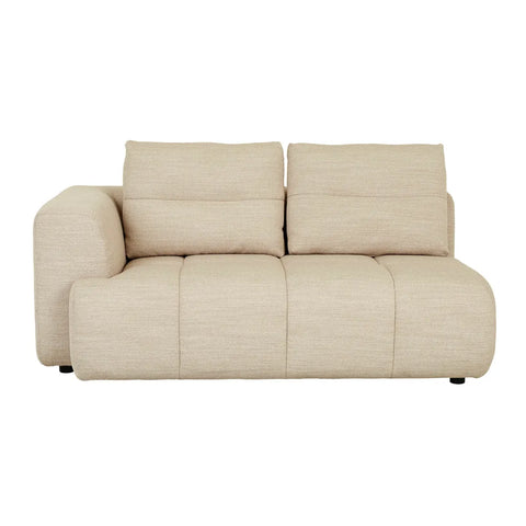 Sidney Tullio Two Seater Left Arm Sofa Natural Speckle
