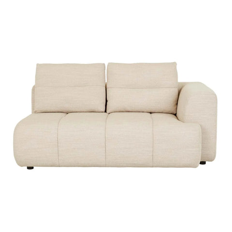Sidney Tullio Two Seater Right Arm Sofa Natural Speckle