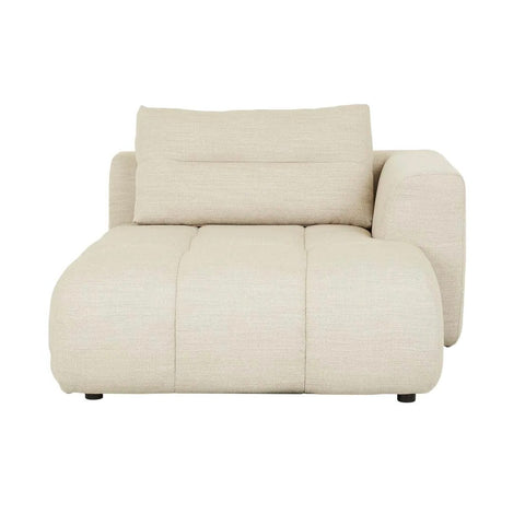 Sidney Tullio Right Chaise Sofa Natural Speckle