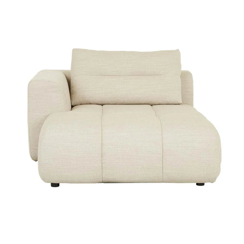 Sidney Tullio Left Chaise Sofa Natural Speckle