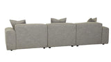 Airlie Slab Four Seater Sofa Brindle Grey