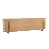 Kennedy Tufted Three Seater Sofa Cumin