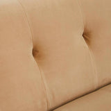 Kennedy Tufted Three Seater Sofa Cumin