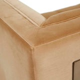 Kennedy Tufted Three Seater Sofa Cumin