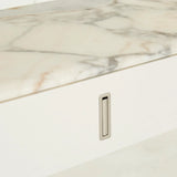 Pearce Marble Console Bone