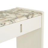 Pearce Marble Console Bone