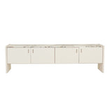 Pearce Marble Entertainment Unit Bone