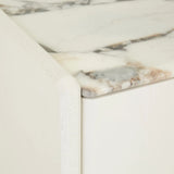 Pearce Marble Entertainment Unit Bone