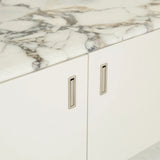 Pearce Marble Entertainment Unit Bone