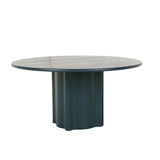 Leon Round Dining Table Six Seater Teal