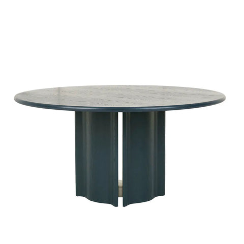 Leon Round Dining Table Six Seater Teal