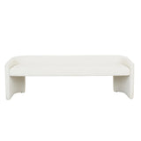 Addison Bench Large Natural White Tweed