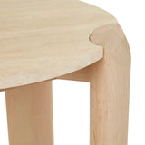 Willa Side Table Natural Travertine